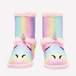 2 Fabkids Rainbow Unicorn Fuzzy